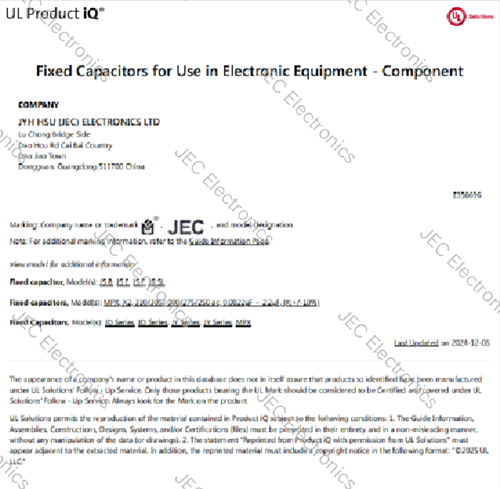 告别焦虑｜智旭JEC安规电容，认证+现货双保障